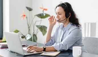 IT worker working from home