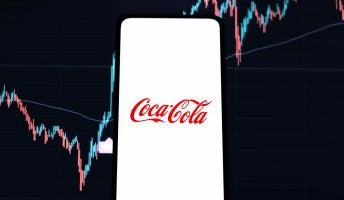coca cola logo on phone screen