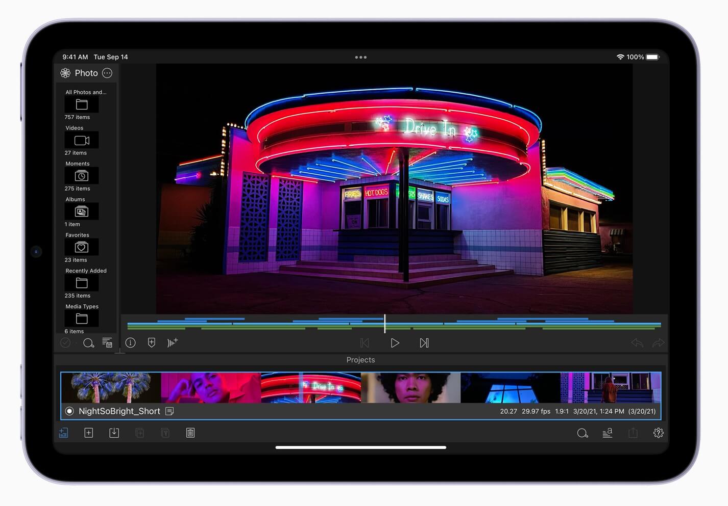 Apple iPad Mini: Luma Fusion