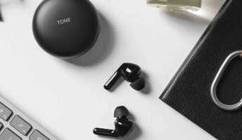 LG HBS-FN6 earbuds and case