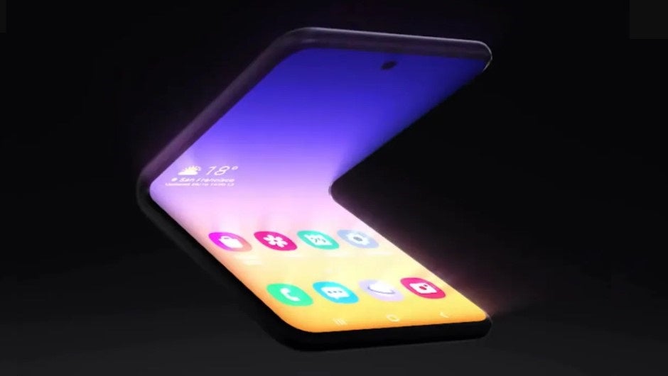 Samsung clamshell folding phone