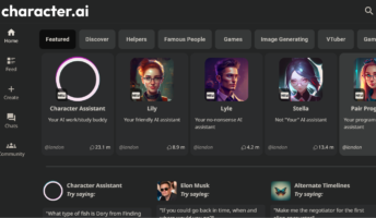 character ai interface