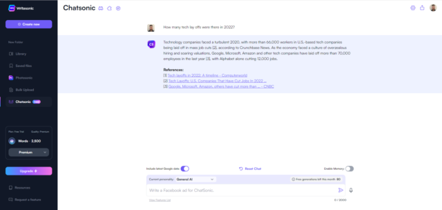 chatsonic test 2