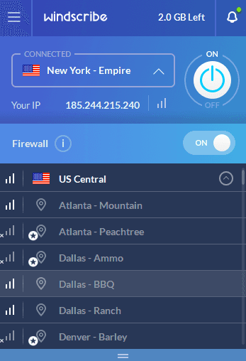 Windscribe Select VPN